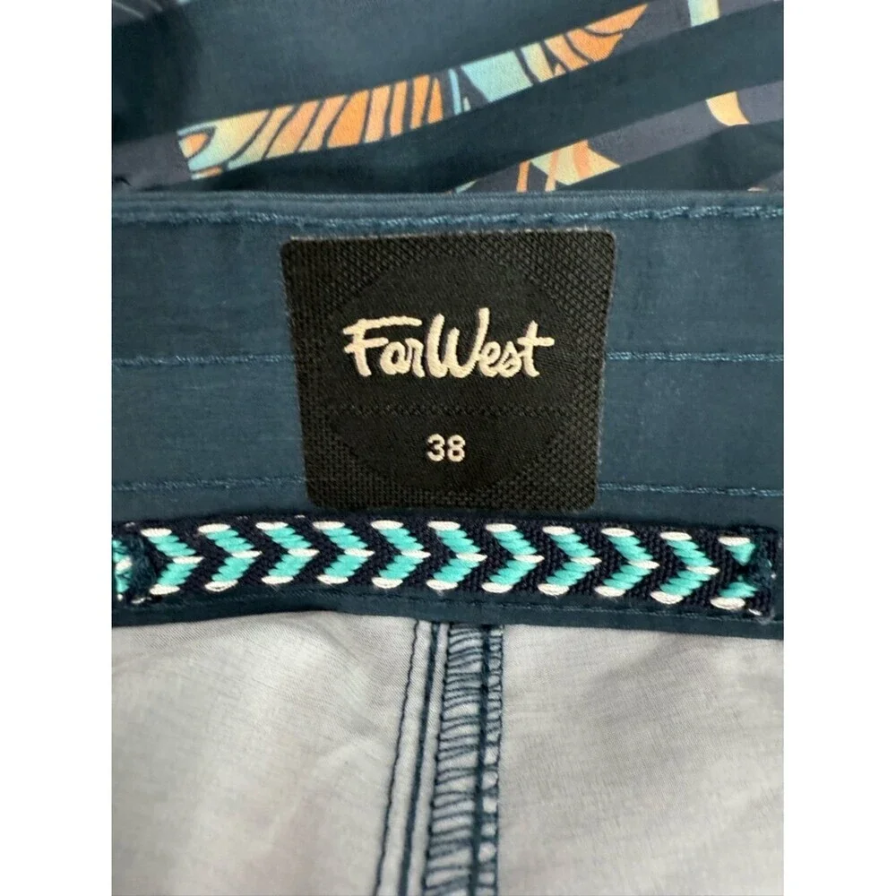 Far west swim board shorts mushroom Men's Floral Stripe Board Shorts - Navy